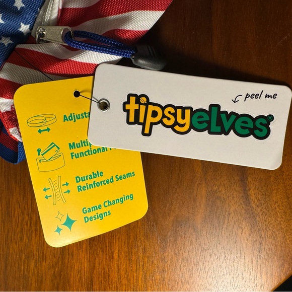 NWT Tipsy Elves Freedom Fanny Pack w/Drink Holder - Picture 9 of 11